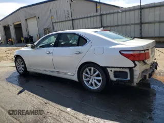 2008 Lexus LS 460 with VIN JTHBL46F385083522, listed as a Copart auction lot 50749155 with 128,339 mi miles and Salvage Title. Bid and sale history available at DreamBid. Image 2.