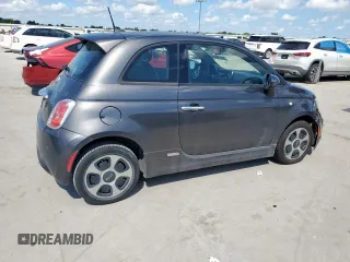 2016 FIAT 500e with VIN 3C3CFFGE3GT221786, listed as a Copart auction lot 59161025 with Not provided miles and Salvage title. Bid and sale history available at DreamBid. Image 3.