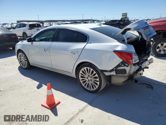 2015 Buick LaCrosse Premium II with VIN 1G4GF5G36FF143868, listed as a Copart auction lot 45902995 with 118,976 mi miles and Salvage Title. Bid and sale history available at DreamBid. Image 2.