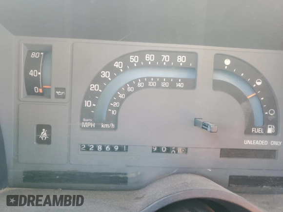 1991 GMC Sonoma with VIN 1GTCS14RXM2559524, listed as a Copart auction lot 79871374 with 228,691 mi miles and Salvage Title. Bid and sale history available at DreamBid. Image 9.