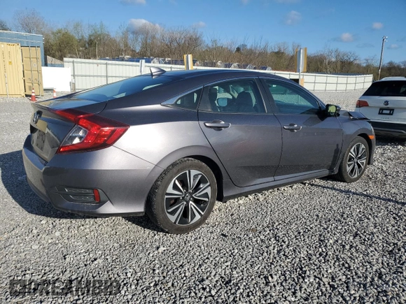 2017 Honda Civic EX-T with VIN 19XFC1E33HE002127, listed as a Copart auction lot 53803365 with 70,075 mi miles and Salvage Title. Bid and sale history available at DreamBid. Image 3.