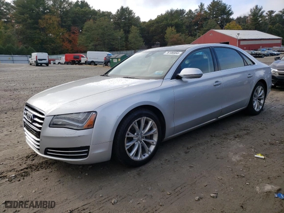 2014 Audi A8 L 3.0L TDI with VIN WAURMAFD2EN013576, listed as a Copart auction lot 76106954 with 96,466 mi miles and Clean Title. Bid and sale history available at carsss.com. Image 1.