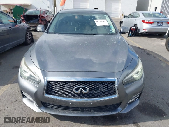 2017 Infiniti Q50 Premium with VIN JN1EV7AR2HM830032, listed as a IAAI auction lot 40777161 with 104,834 mi miles and . Bid and sale history available at DreamBid. Image 12.
