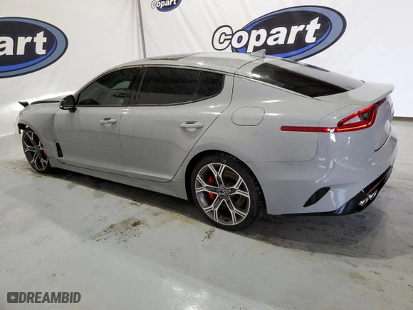 2021 Kia Stinger GT2 with VIN KNAE55LC7M6088183, listed as a Copart auction lot 44681654 with 13,208 mi miles and Clean Title. Bid and sale history available at carsss.com. Image 2.