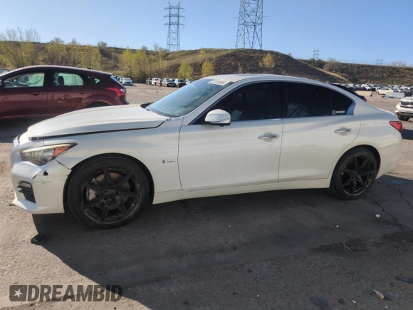 2016 Infiniti Q50 Red Sport 400 с VIN JN1FV7AR9GM451418, выставлен на аукционе Copart как лот 55156565 с пробегом 83 859 миль миль и Списание • Salvage title. История ставок и продаж доступна на DreamBid. Изображение 1.