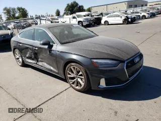 2022 Audi A5 Sportback Premium with VIN WAUABCF59NA007997, listed as a Copart auction lot 72692294 with 20,929 mi miles and Salvage Title. Bid and sale history available at carsss.com. Image 4.