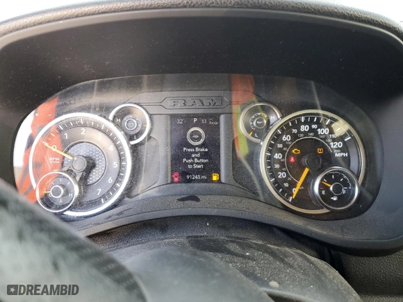 2019 Ram 2500 Tradesman with VIN 3C6MR5AJ7KG569283, listed as a Copart auction lot 83374564 with 91,243 mi miles and Non Repairable. Bid and sale history available at carsss.com. Image 9.