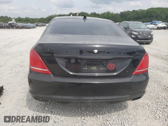 2017 Genesis G90 Premium z VIN KMHG34JA4HU028002, wystawiony jako Copart lot #54210265 z przebiegiem 161 194 mil mil oraz Szkody całkowita. Historia ofert i sprzedaży dostępna na DreamBid. Obrazek 6.