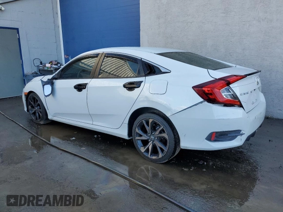 2020 Honda Civic Sedan Sport with VIN 2HGFC2F81LH578717, listed as a Copart auction lot 76535584 with Not Provided miles and Salvage Title. Bid and sale history available at carsss.com. Image 2.