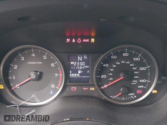 2016 Subaru Impreza 2.0i with VIN JF1GPAA6XG8268851, listed as a IAAI auction lot 42437027 with 111,584 mi miles and . Bid and sale history available at DreamBid. Image 15.