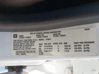 2009 GMC Canyon SLE2 with VIN 1GTCS13E798154112, listed as a IAAI auction lot 41912734 with 311,150 mi miles. Bid and sale history available at carsss.com. Image 9.