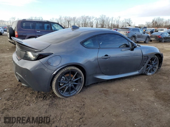 2024 Toyota GR86 Premium with VIN JF1ZNBE11R8755930, listed as a Copart auction lot 88021725 with 9,122 mi miles and Salvage Title. Bid and sale history available at carsss.com. Image 3.