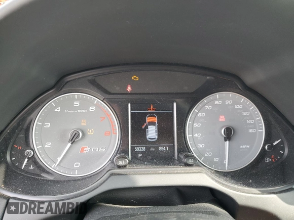2014 Audi SQ5 Premium Plus with VIN WA1CGAFP3EA015123, listed as a Copart auction lot 69677294 with 59,328 mi miles and Salvage Title. Bid and sale history available at carsss.com. Image 9.
