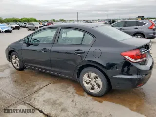 2013 Honda Civic Sdn LX with VIN 19XFB2F58DE211205, listed as a Copart auction lot 51547905 with 187,760 mi miles and Salvage Title. Bid and sale history available at carsss.com. Image 2.