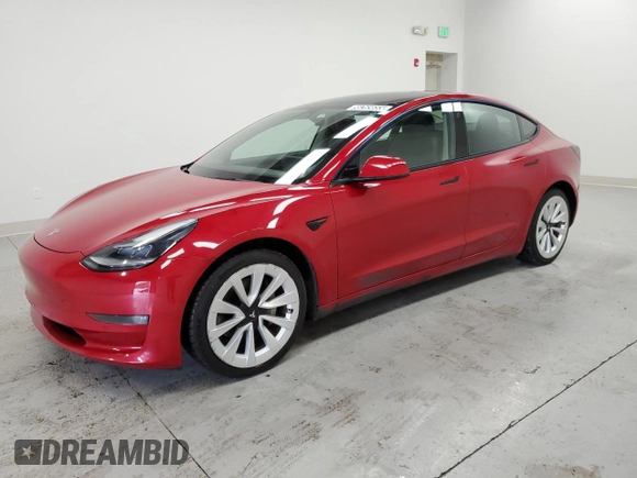 2022 Tesla Model 3 z VIN 5YJ3E1EA2NF191399, wystawiony jako Copart lot #58265655 z przebiegiem 143 320 mil mil oraz Czysty tytuł • Clean title. Historia ofert i sprzedaży dostępna na DreamBid. Obrazek 1.