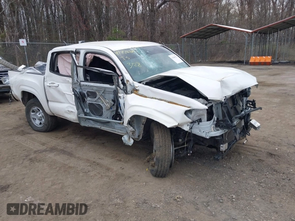 2022 Toyota Tacoma SR with VIN 3TYAX5GN3NT062077, listed as a IAAI auction lot 41886531 with 58,687 mi miles and . Bid and sale history available at DreamBid. Image 1.
