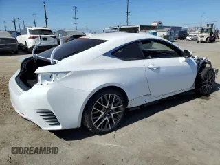 2017 Lexus RC 200t with VIN JTHHA5BC7H5007609, listed as a Copart auction lot 64089305 with 53,422 mi miles and Clean title. Bid and sale history available at DreamBid. Image 3.