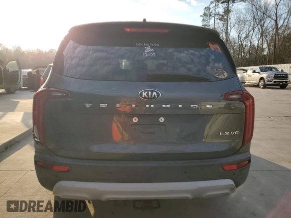 2020 Kia Telluride LX with VIN 5XYP24HC5LG043570, listed as a Copart auction lot 45135135 with 69,634 mi miles and Salvage Title. Bid and sale history available at carsss.com. Image 6.