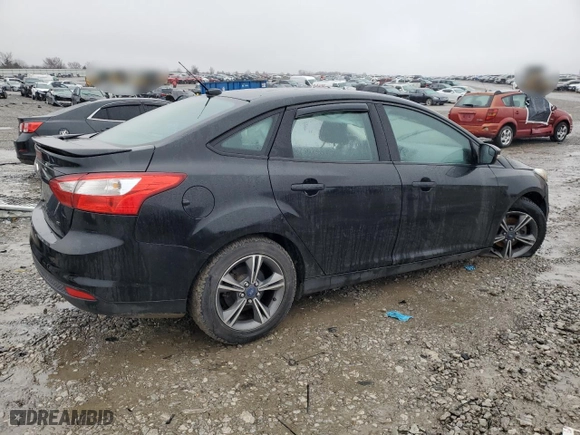 2014 Ford Focus SE with VIN 1FADP3F23EL125495, listed as a Copart auction lot 45010985 with 0 mi miles and Salvage Title. Bid and sale history available at carsss.com. Image 3.
