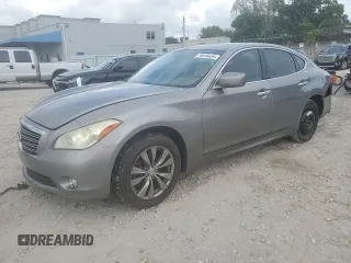2013 Infiniti M37 with VIN JN1BY1AR1DM601438, listed as a Copart auction lot 79916434 with 212,229 mi miles and Salvage Title. Bid and sale history available at carsss.com. Image 1.