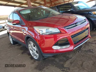 2013 Ford Escape Titanium with VIN 1FMCU0J96DUB08681, listed as a IAAI auction lot 42068864 with 102,094 mi miles and . Bid and sale history available at carsss.com. Image 1.