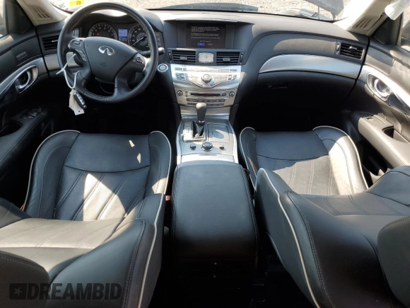 2019 Infiniti Q70 Luxe with VIN JN1BY1AR6KM585945, listed as a Copart auction lot 42006195 with 38,468 mi miles and Salvage title. Bid and sale history available at DreamBid. Image 8.