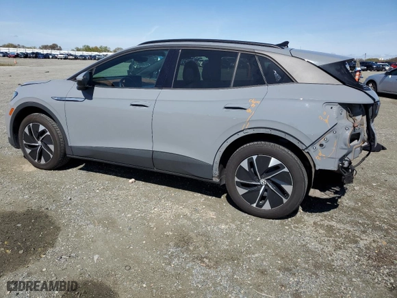 2021 Volkswagen ID.4 Pro S with VIN WVGGNPE2XMP057818, listed as a Copart auction lot 50104465 with 22,296 mi miles and Salvage Title. Bid and sale history available at carsss.com. Image 2.