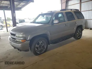 2004 Chevrolet Tahoe Z71 z VIN 1GNEK13Z84R285006, wystawiony jako Copart lot #59240915 z przebiegiem Nie podano mil oraz Czysty tytuł • Clean title. Historia ofert i sprzedaży dostępna na DreamBid. Obrazek 1.