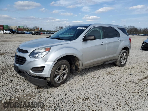 2016 Chevrolet Equinox LS with VIN 2GNALBEK3G1187127, listed as a Copart auction lot 52237385 with 132,992 mi miles and Salvage Title. Bid and sale history available at carsss.com. Image 1.