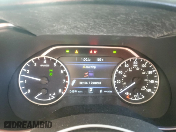 2016 Nissan Maxima SL with VIN 1N4AA6AP4GC906750, listed as a Copart auction lot 60691725 with 104,994 mi miles and Salvage title. Bid and sale history available at DreamBid. Image 9.