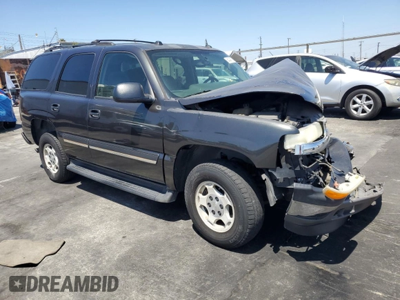 2005 Chevrolet Tahoe LS with VIN 1GNEC13T75R159861, listed as a Copart auction lot 64048295 with Not provided miles and Salvage title. Bid and sale history available at DreamBid. Image 4.