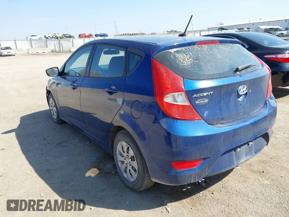 2016 Hyundai Accent SE with VIN KMHCT5AE6GU269484, listed as a IAAI auction lot 41910258 with 171,488 mi miles. Bid and sale history available at carsss.com. Image 3.