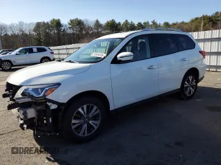 2017 Nissan Pathfinder SV z VIN 5N1DR2MM5HC666793, wystawiony jako Copart lot #51924315 z przebiegiem 167 309 mil mil oraz Szkoda całkowita • Salvage title. Historia ofert i sprzedaży dostępna na DreamBid. Obrazek 1.