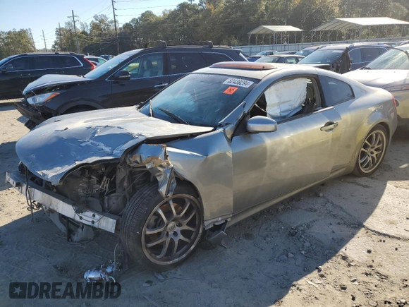 2006 Infiniti G35 Coupe with VIN JNKCV54E16M722398, listed as a Copart auction lot 82439294 with 0 mi miles and Salvage Title. Bid and sale history available at carsss.com. Image 1.