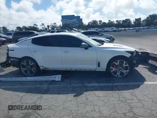 2020 Kia Stinger GT with VIN KNAE35LC1L6083081, listed as a IAAI auction lot 41587406 with 127,877 mi miles. Bid and sale history available at carsss.com. Image 14.