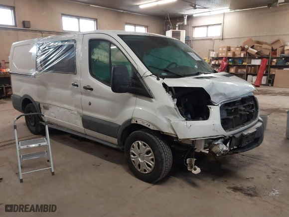 2016 Ford Transit Cargo Van with VIN 1FTYE1YM1GKB30742, listed as a IAAI auction lot 41357645 with 240,747 mi miles. Bid and sale history available at carsss.com. Image 1.