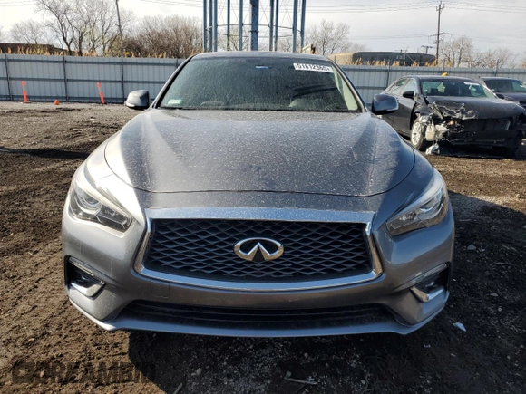 2018 Infiniti Q50 Sport with VIN JN1EV7AR3JM442233, listed as a Copart auction lot 51812365 with 41,335 mi miles and Salvage Title. Bid and sale history available at DreamBid. Image 5.