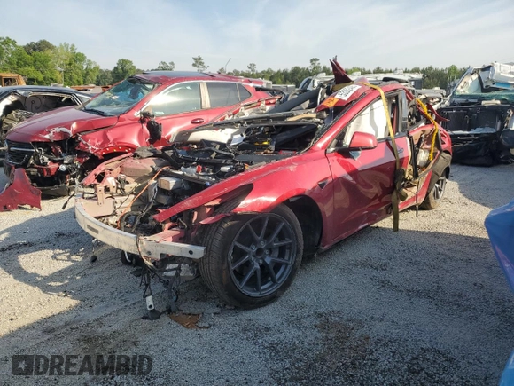 2023 Tesla Model 3 z VIN 5YJ3E1EAXPF448909, wystawiony jako Copart lot #53262405 z przebiegiem Nie podano mil oraz Szkoda całkowita • Salvage title. Historia ofert i sprzedaży dostępna na DreamBid. Obrazek 1.
