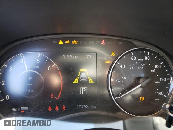 2024 Nissan Kicks SV with VIN 3N1CP5CV4RL473237, listed as a Copart auction lot 49705405 with 19,768 mi miles and Salvage Title. Bid and sale history available at DreamBid. Image 9.