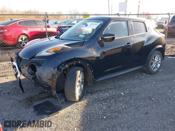 2015 Nissan Juke S with VIN JN8AF5MR8FT506101, listed as a IAAI auction lot 41821545 with 82,385 mi miles. Bid and sale history available at carsss.com. Image 2.