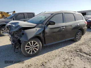2015 Nissan Pathfinder SL z VIN 5N1AR2MM3FC638443, wystawiony jako Copart lot #84813624 z przebiegiem Nie podano mil oraz Szkoda całkowita • Salvage title. Historia ofert i sprzedaży dostępna na DreamBid. Obrazek 1.