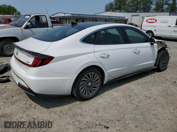 2022 Hyundai Sonata Hybrid Limited with VIN KMHL54JJ7NA051750, listed as a Copart auction lot 52919113 with 12,594 mi miles. Bid and sale history available at carsss.com. Image 3.