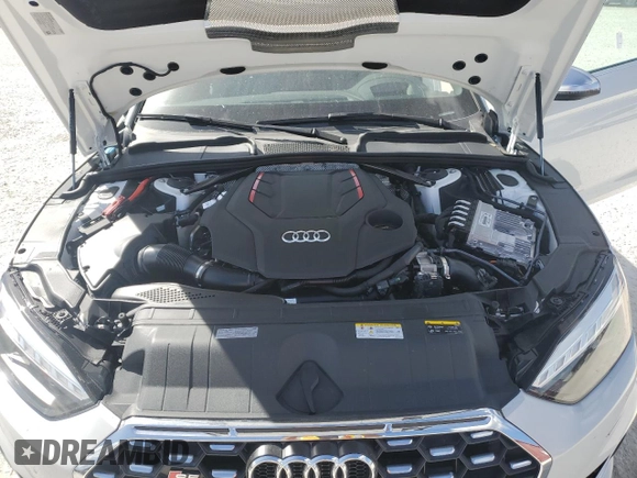 2023 Audi S5 Premium Plus z VIN WAUY4GF58PN007050, wystawiony jako Copart lot #75691014 z przebiegiem 388 mil mil oraz Nie do naprawy. Historia ofert i sprzedaży dostępna na DreamBid. Obrazek 11.