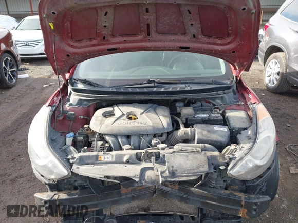 2012 Hyundai Elantra Limited with VIN KMHDH4AE7CU362802, listed as a IAAI auction lot 41586925 with 181,240 mi miles. Bid and sale history available at carsss.com. Image 10.