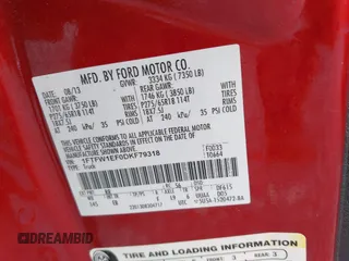 2013 Ford F-150 XL with VIN 1FTFW1EF0DKF79318, listed as a IAAI auction lot 41699072 with 218,353 mi miles. Bid and sale history available at carsss.com. Image 9.