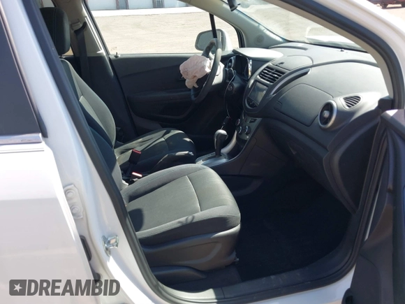 2016 Chevrolet Trax LT with VIN 3GNCJLSB9GL273114, listed as a IAAI auction lot 41828568 with 37,217 mi miles and . Bid and sale history available at DreamBid. Image 5.