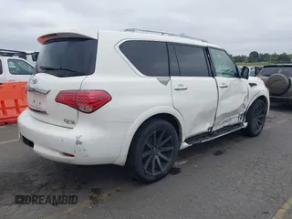 2011 Infiniti QX56 7-passenger with VIN JN8AZ2NF6B9503120, listed as a IAAI auction lot 40366429 with 197,571 mi miles and . Bid and sale history available at DreamBid. Image 4.