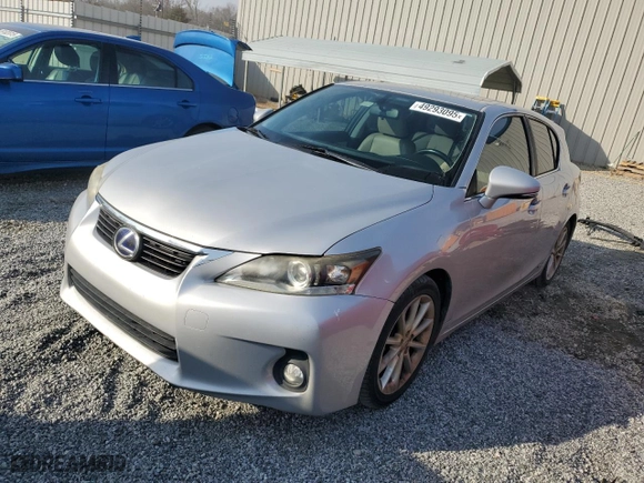 2012 Lexus CT 200h with VIN JTHKD5BH2C2102999, listed as a Copart auction lot 49293095 with 148300 miles and Salvage Title. Bid and sale history available at carsss.com. Image 1.