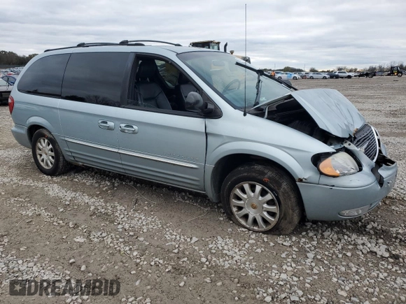 2001 Chrysler Town & Country LXi with VIN 2C8GT54L81R393453, listed as a Copart auction lot 80451654 with 112,926 mi miles and Salvage Title. Bid and sale history available at DreamBid. Image 4.