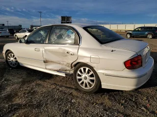 2003 Hyundai Sonata GLS with VIN KMHWF35H33A910342, listed as a Copart auction lot 42789435 with 127,344 mi miles and Salvage Title. Bid and sale history available at carsss.com. Image 2.